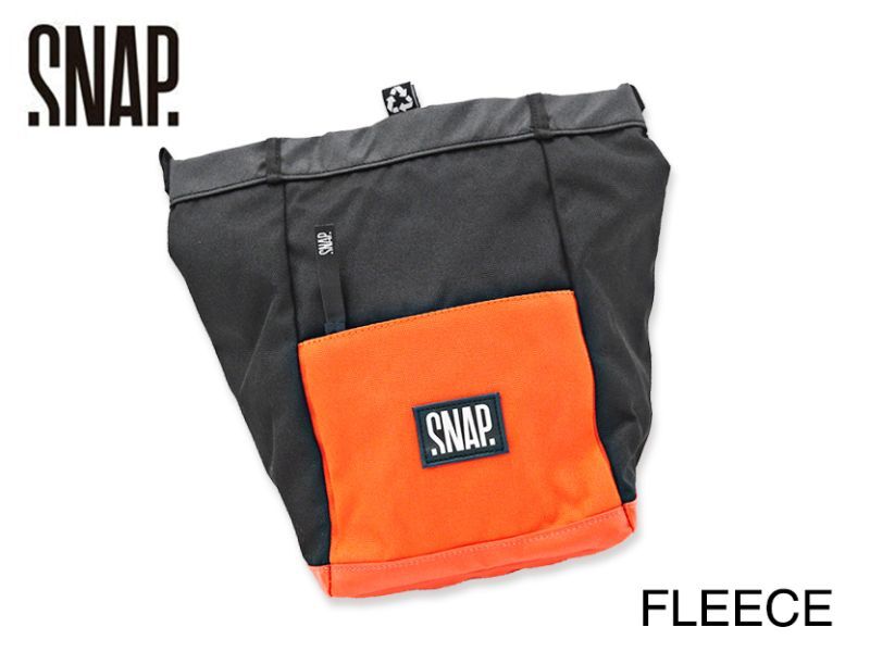 SNAP 〈Big Chalk Bag Fleece/ビックチョークバックフリース〉ブラック×グレナデン - Pump online shop