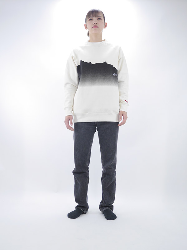 NANGA〈ECO HYBRID RIDGE LINE PRINT SWEATSHIRT / エコ ハイブリッド