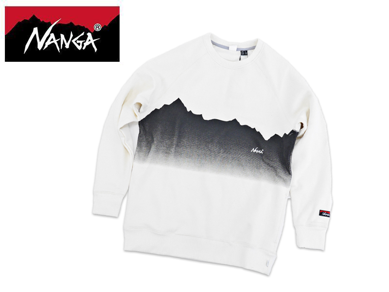 NANGA〈ECO HYBRID RIDGE LINE PRINT SWEATSHIRT / エコ ハイブリッド