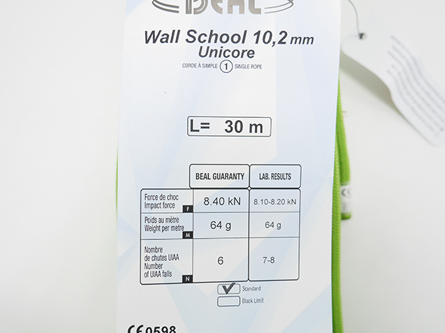 BEAL ＜WALL SCHOOL UNICORE/ウォールスクールユニコア＞10.2mm 30m ...