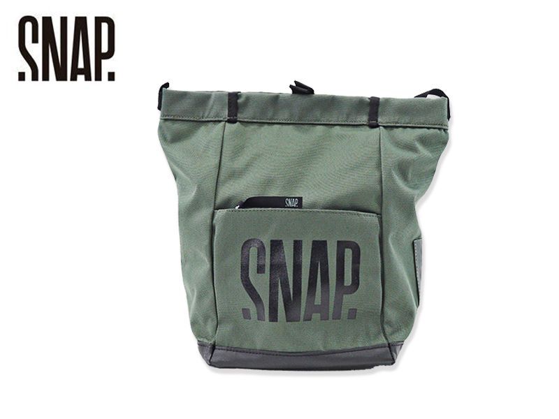 SNAP 〈Big Chalk Bag Fleece/ビックチョークバック フリース〉ダークカーキ - Pump online shop